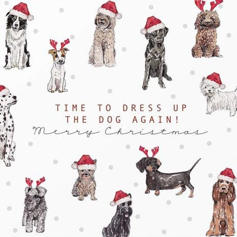 CHRISTMAS CARD DRESS UP THE DOG