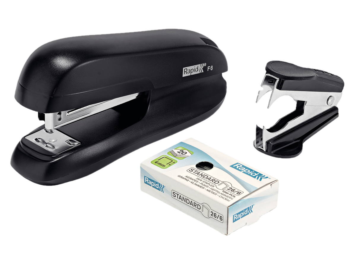 RAPID F6 BLACK STAPLER VALUE PACK