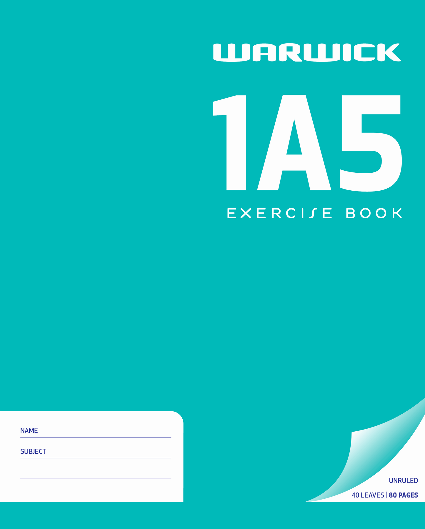 1A5 EXERCISE BOOK - UNRULED