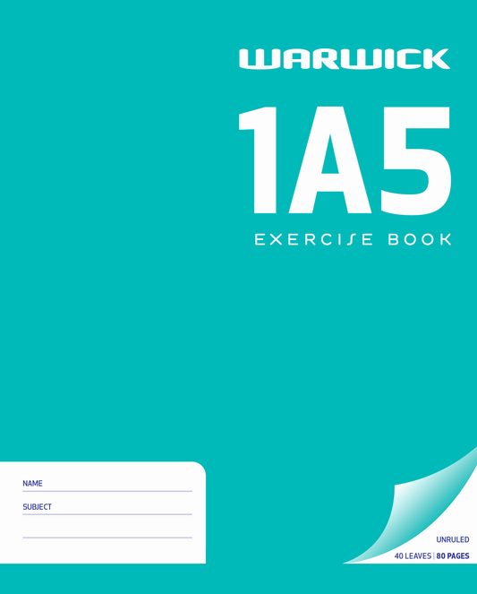 1A5 EXERCISE BOOK - UNRULED