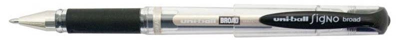 UNI SIGNO BROAD 1.0MM ROLLERBALL PEN BLACK