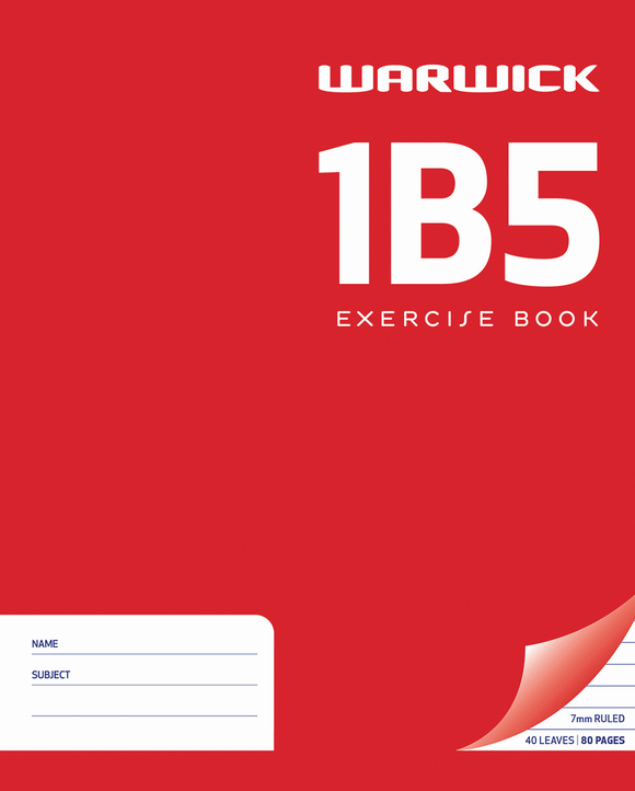 1B5 EXERCISE BOOK - 7MM RULED