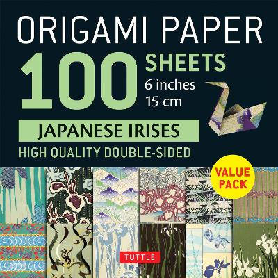 ORIGAMI PAPER 100 SHEETS JAPANESE FLOWERS 15CM