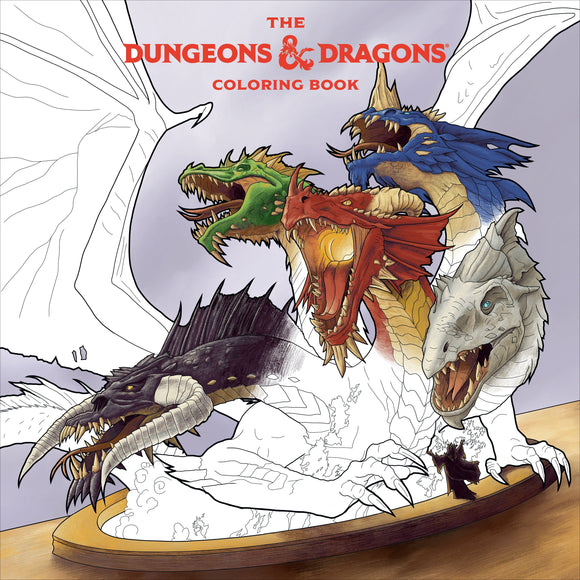 THE DUNGEONS AND DRAGONS COLOURING BOOK
