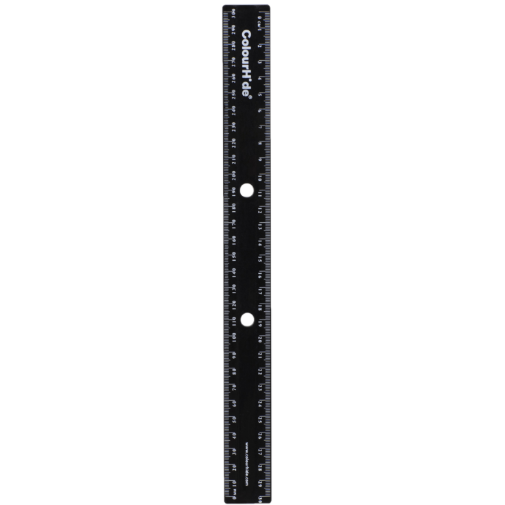 BINDERMATE BLACK 30CM RULER
