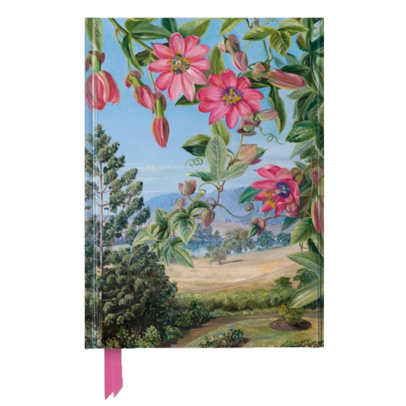 MARIANNE NORTH'S VIEW IN THE BRISBANE BOTANIC GARDENS FOILED A5 RULED JOURNAL