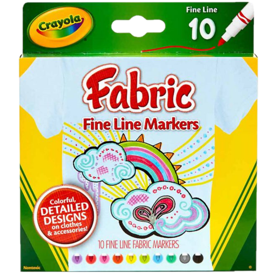 CRAYOLA FABRIC FINE LINE MARKERS