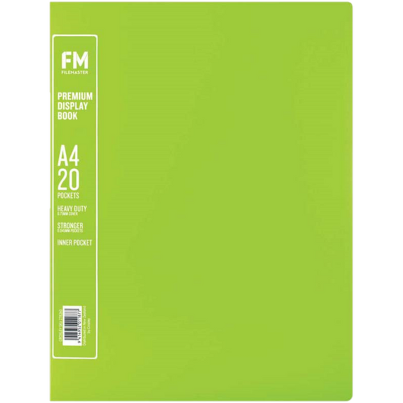 FM VIVID LIME GREEN PREMIUM DISPLAY BOOK