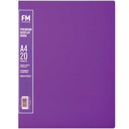 FM VIVID PASSION PURPLE PREMIUM 20 POCKET DISPLAY BOOK