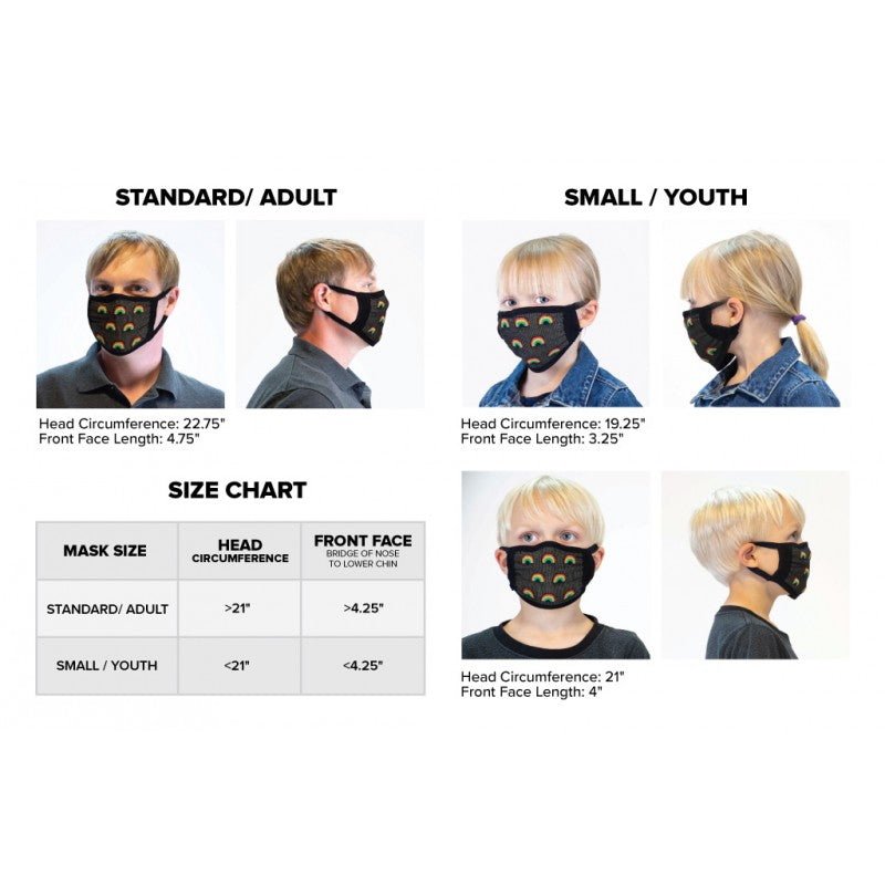 THE RAINBOW COLLECTION SMALL/CHILD FACE MASK