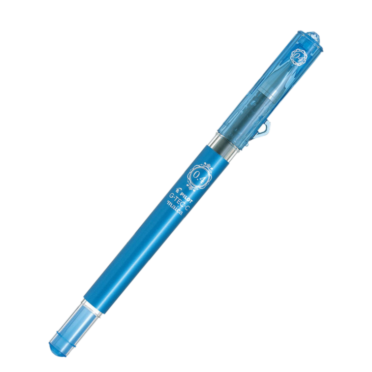 PILOT G-TEC-C MAICA ULTRA FINE 0.4MM NEEDLEPOINT PEN LIGHT BLUE