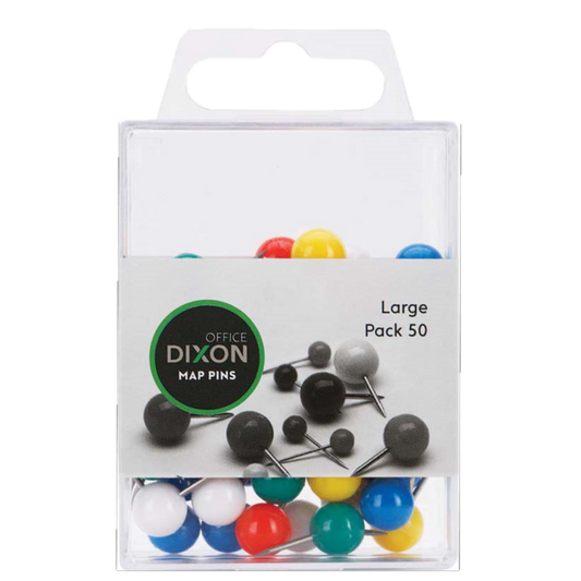DIXON LARGE MAP PINS ASSORTED