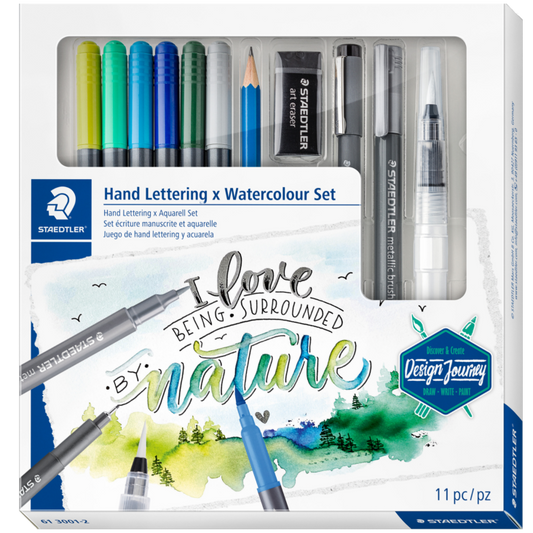 DESIGN JOURNEY HAND LETTERING & WATERCOLOUR SET