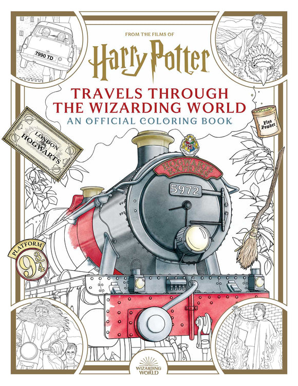 HARRY POTTER: TRAVELS THROUGH THE WIZARDING WORLD COLOURING BOOK