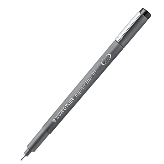 STAEDTLER BLACK 0.5MM PIGMENT LINER