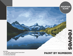 REEVES PAINT-BY-NUMBERS 12"X16" MOUNTAIN SCAPE