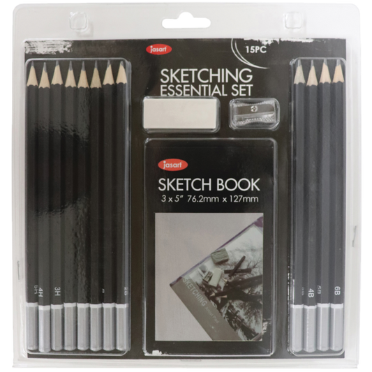 JASART SKETCHING ESSENTIAL SET 15 PIECES