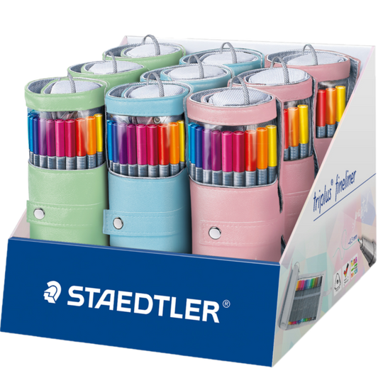 TRIPLUS FINELINER 20 PEN PACK WITH PENCIL CASE WRAP