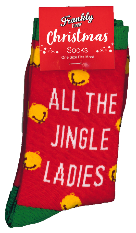 ALL THE JINGLE LADIES FRANKLY FUNNY CHRISTMAS SOCKS