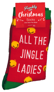 ALL THE JINGLE LADIES FRANKLY FUNNY CHRISTMAS SOCKS