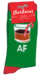 JOLLY AF FRANKLY FUNNY CHRISTMAS SOCKS