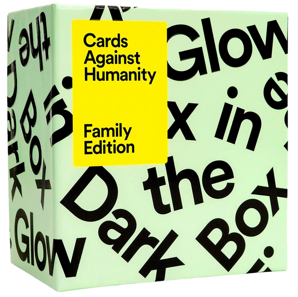 CARDS AGAINST HUMANITY FAMILY EDITION GLOW IN THE DARK EXPANSION