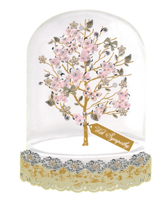 SYMPATHY CARD BUTTERFLY TREE UNDER GLASS