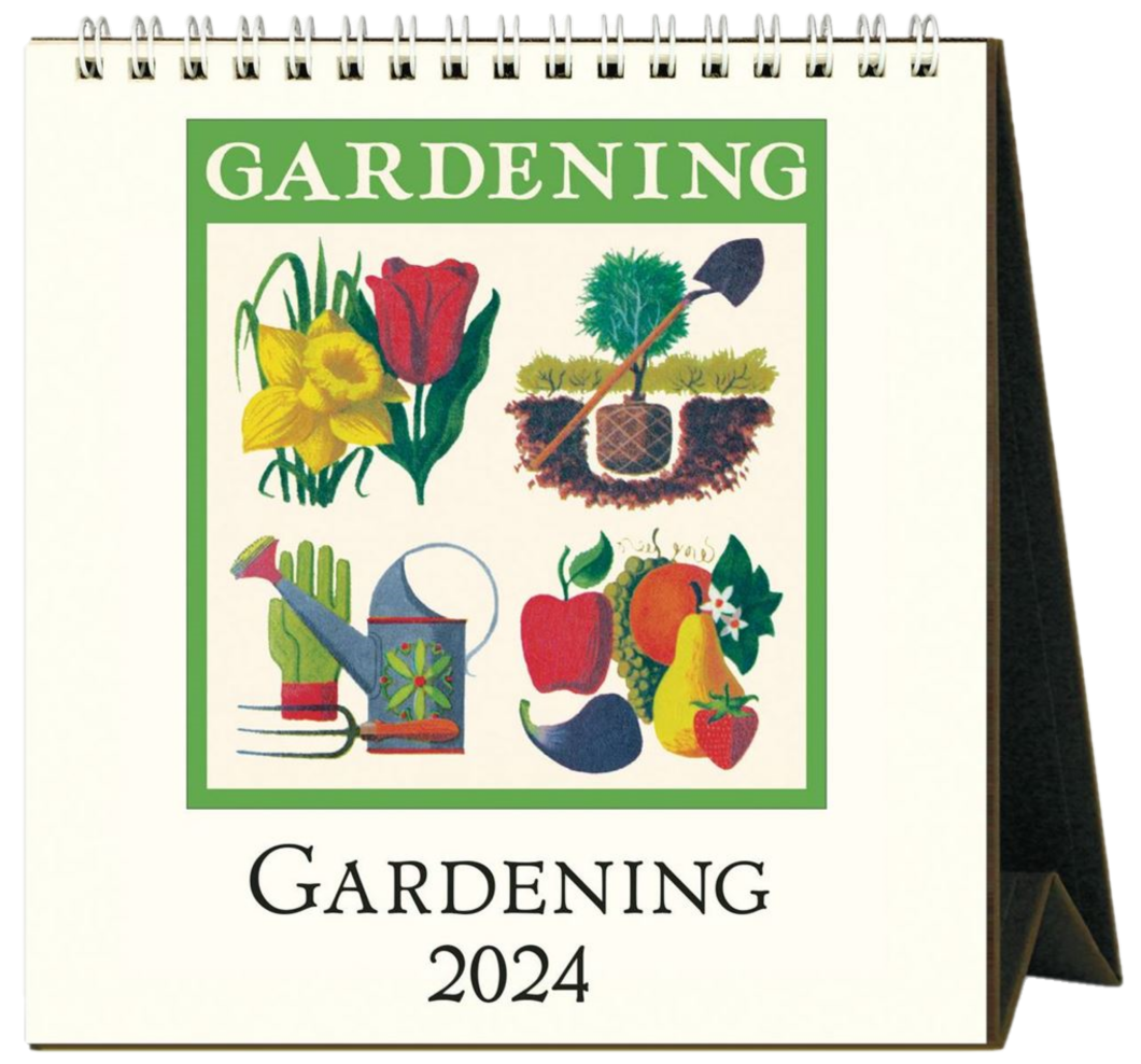 2024 DESK CALENDAR CAVALLINI GARDENING Athena Books NZ