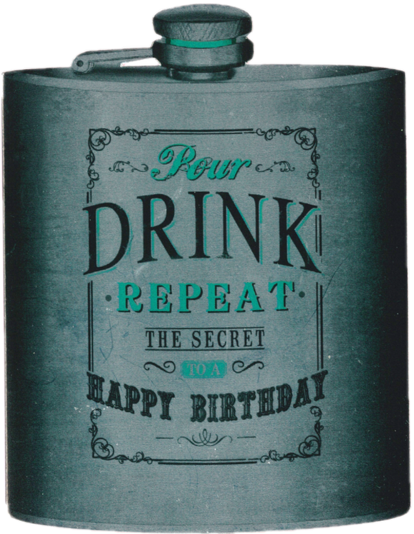 BIRTHDAY CARD POUR DRINK REPEAT