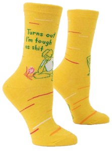 TURNS OUT I'M TOUGH AS SH*T WOMENS CREW SOCKS