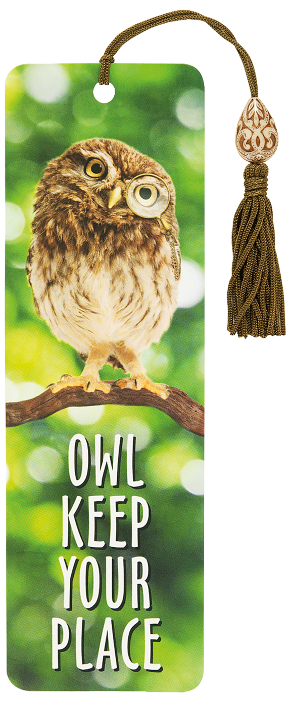 OWL KEEP YOUR PLACE BEADED BOOKMARK