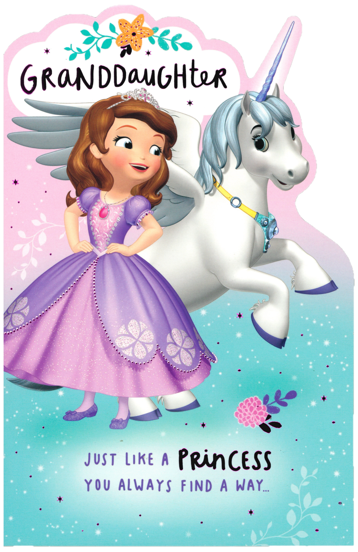 BIRTHDAY CARD GRANDDAUGHTER SOFIA THE FIRST