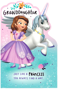 GRANDDAUGHTER BIRTHDAY CARD SOFIA THE FIRST