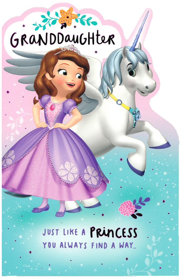 GRANDDAUGHTER BIRTHDAY CARD SOFIA THE FIRST
