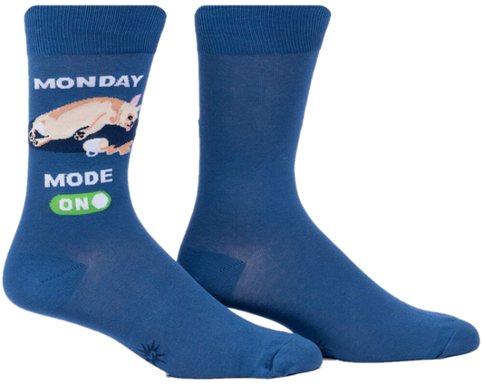 MONDAY MODE ON MENS CREW SOCKS
