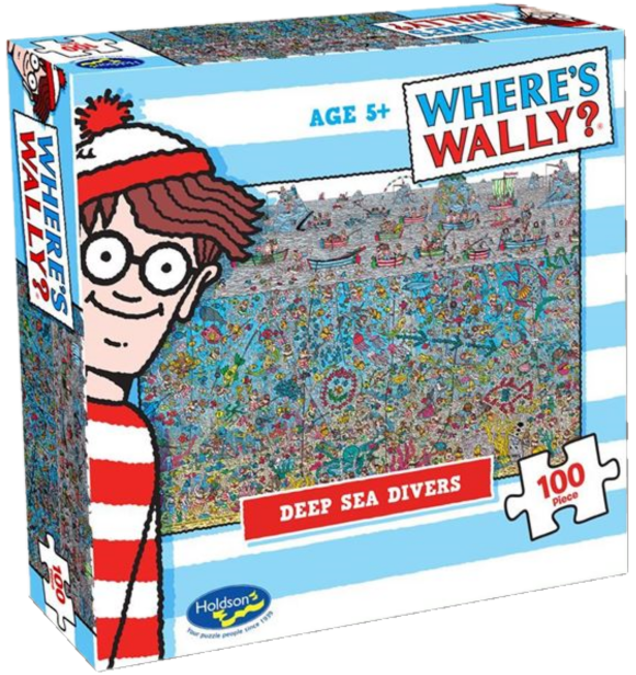 WHERES WALLY? 100 PC PUZZLE DEEP SEA DIVERS