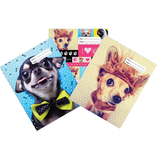 WOOF A4 BOOK COVERS ASSORTED