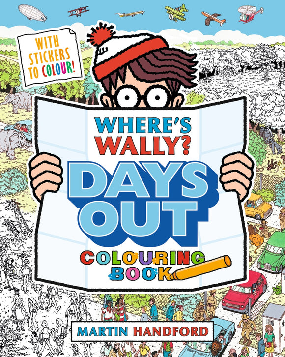 WHERE'S WALLY? DAYS OUT COLOURING BOOK