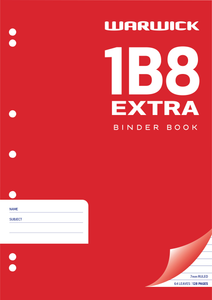 1B8 EXTRA PUNCHED EXERCISE BOOK - 7MM RULED