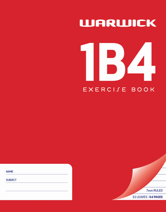 1B4 EXERCISE BOOK - 7MM RULED