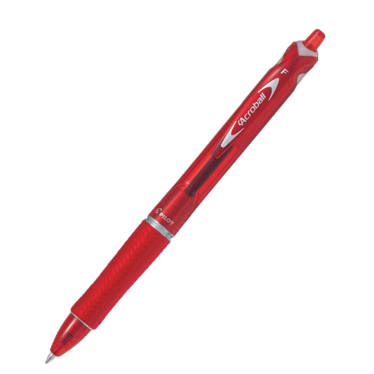 PILOT ACROBALL FINE RED BALLPOINT PEN