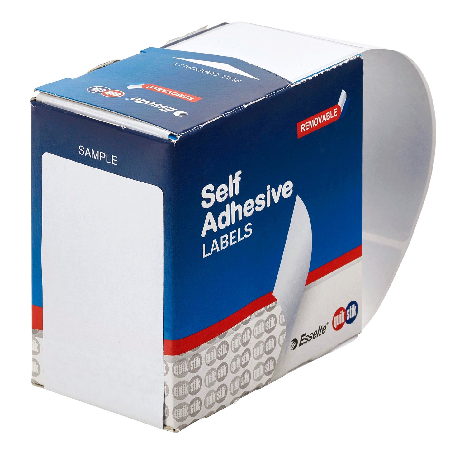 WHITE RECTANGLE LABELS 44X89MM BOX 100
