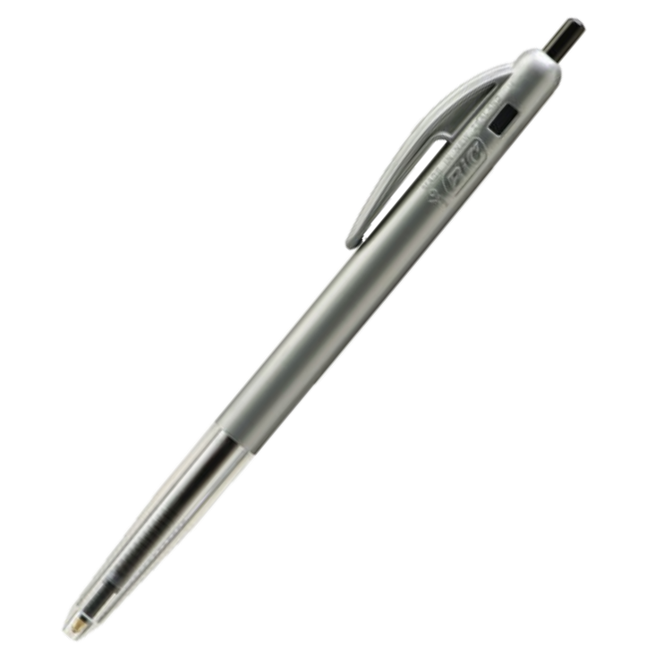 BIC CLIC SINGLE 1.0MM MEDIUM BLACK BALLPOINT