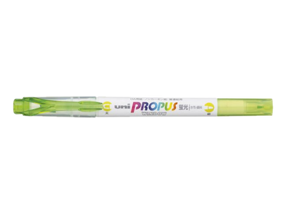 UNI PROPUS SOFT LIME DOUBLE-ENDED HIGHLIGHTER