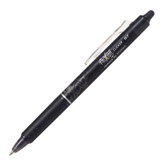 PILOT FRIXION CLICKER 0.7MM ERASABLE PEN BLACK