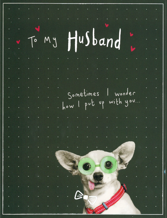 ANNIVERSARY CARD HUSBAND SOMETIMES I WONDER