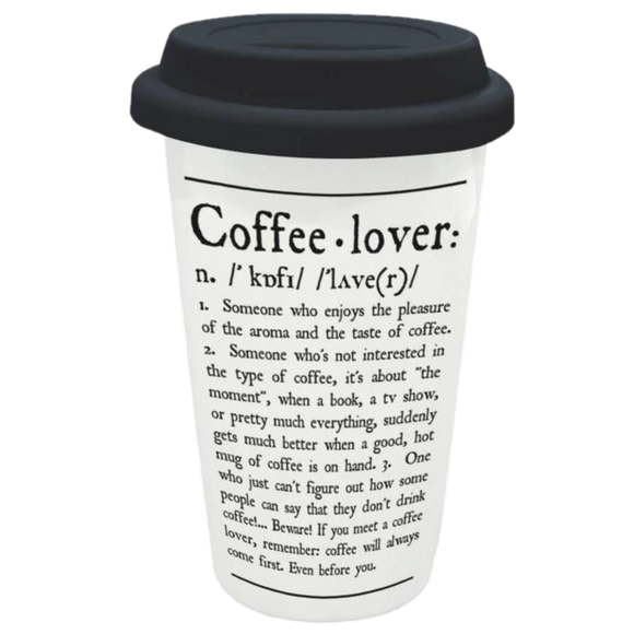 COFFEE LOVER DOUBLE-LAYERED TRAVEL MUG