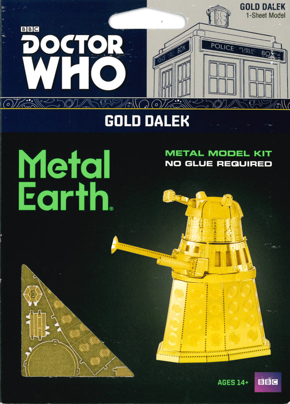 METAL EARTH MODEL GOLD DALEK