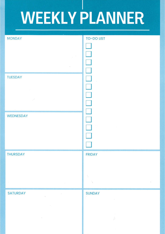 A4 WEEKLY PLANNER