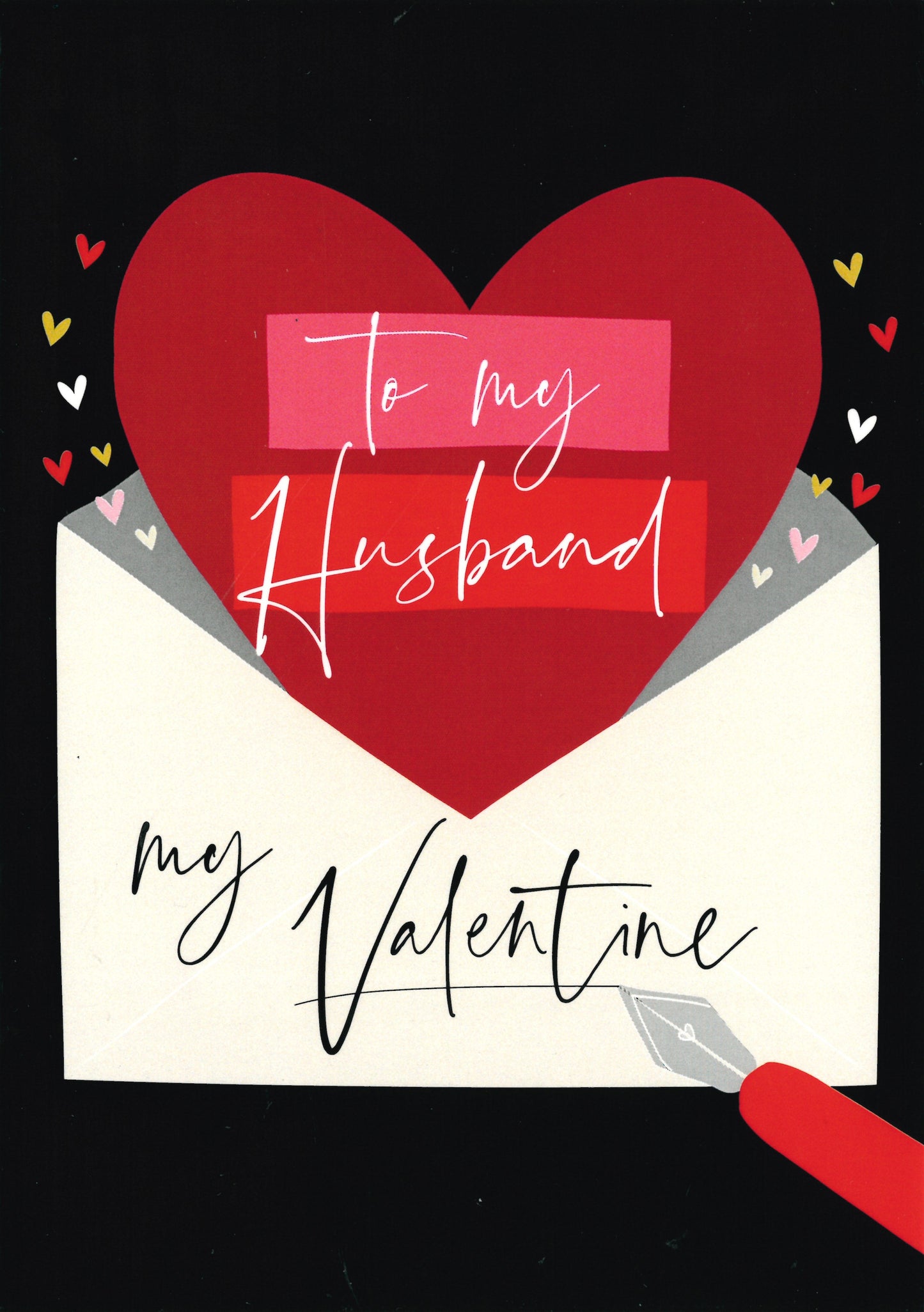 VALENTINES CARD HUSBAND ENVELOPE